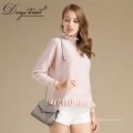 Custom Latest Fashion Design Stock Computer Knitted Cashmere Women Loose Sweater